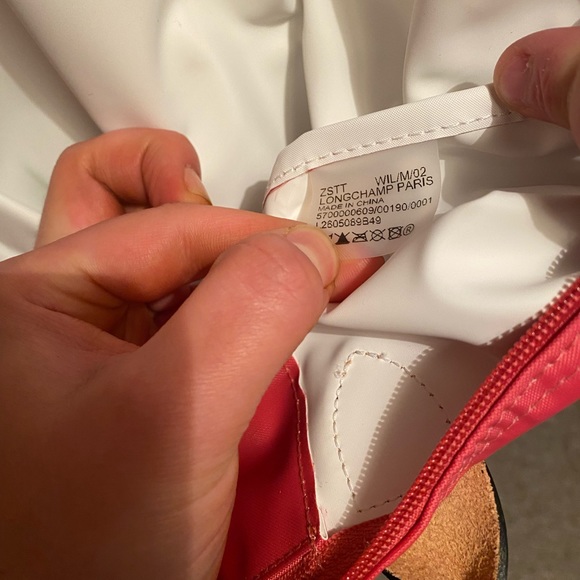 Pink Longchamp Le Pliage Tote - Picture 7 of 10